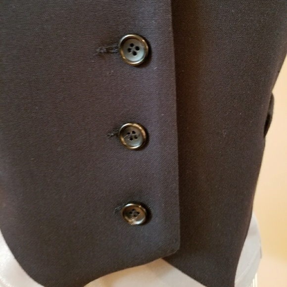 Chaiken Black Tailored Buttton Vest - Picture 4 of 13